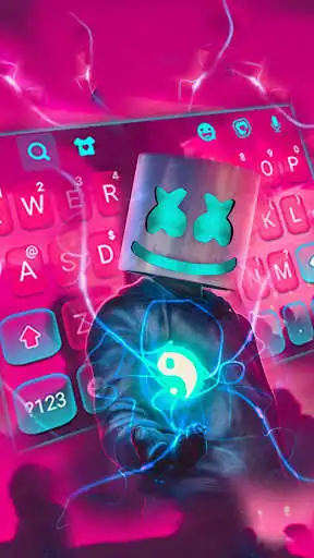 Play Cool Neon Flash DJ Keyboard Theme as an online game Cool Neon Flash DJ Keyboard Theme with UptoPlay