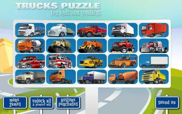 Play Cool Puzzles: Trucks