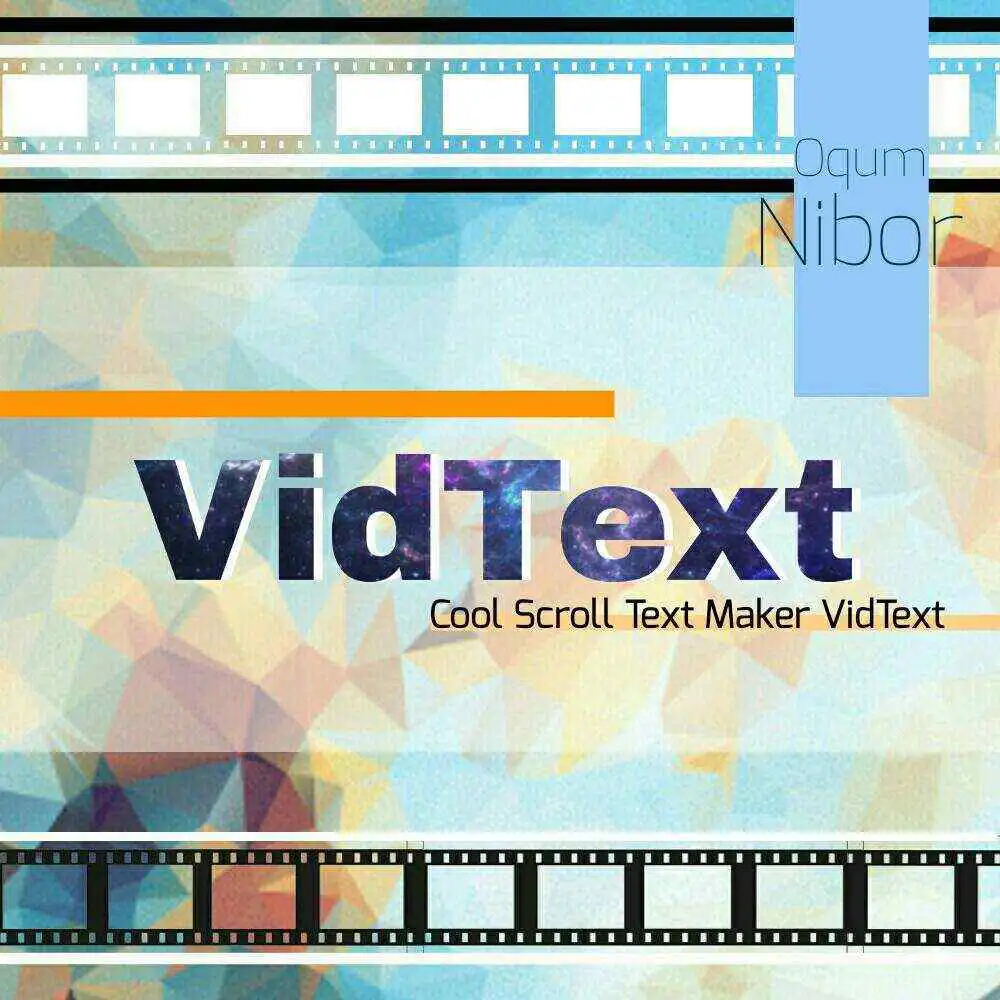 Free play online Cool Scroll Text Maker VidText  APK