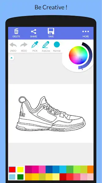 Play Cool Sneakers Coloring Book as an online game Cool Sneakers Coloring Book with UptoPlay