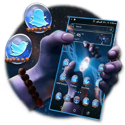 Play Cosmic Damaru Launcher Theme APK