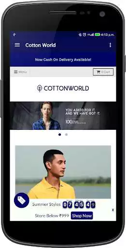 Play APK Cotton World  and enjoy Cotton World with UptoPlay com.app.cottonworld