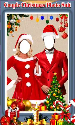 Play Couple Christmas Photo Suit