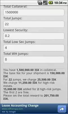 Play Courier Contract Calculator