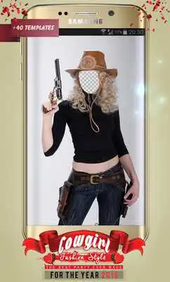 Play Cowgirl Fashion Photo Montage