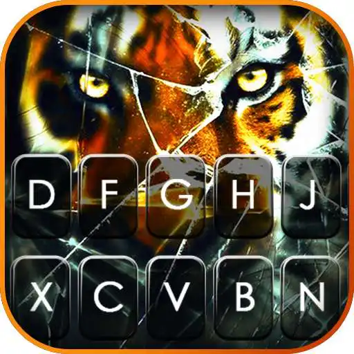 Play Cracked Tiger Screen Keyboard Background APK