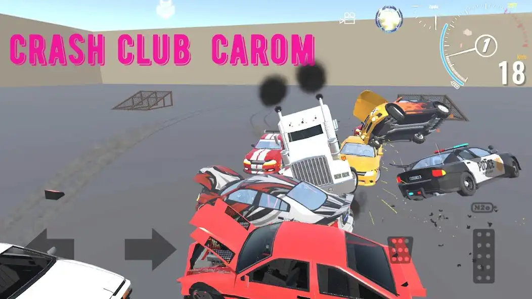 Play Crash Club Carom as an online game Crash Club Carom with UptoPlay