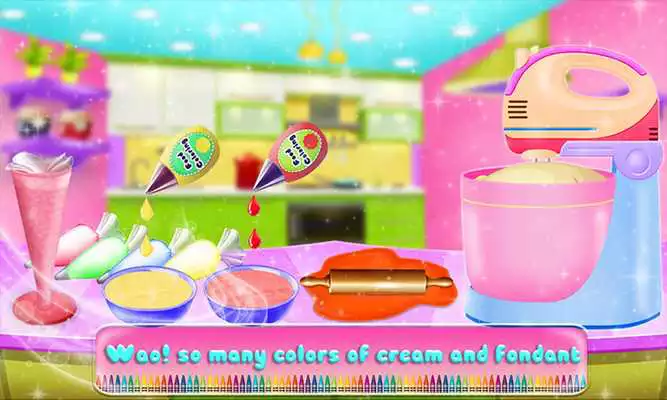 Play Crayon Cake Maker Game: Kids Cooking Fun