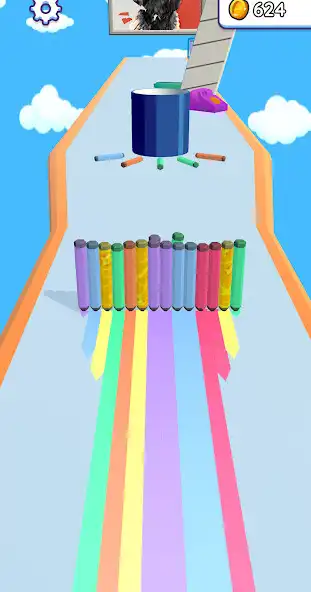 Play Crayon Run: Color Paint Rush as an online game Crayon Run: Color Paint Rush with UptoPlay