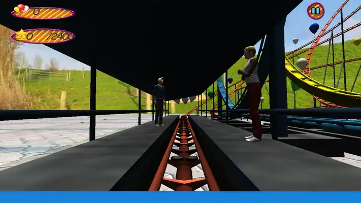 Play Crazy Roller Coaster Simualtor Balloon Blast