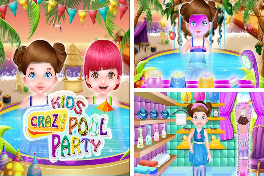 Play Crazy Toddlers Swim Pool Party as an online game Crazy Toddlers Swim Pool Party with UptoPlay