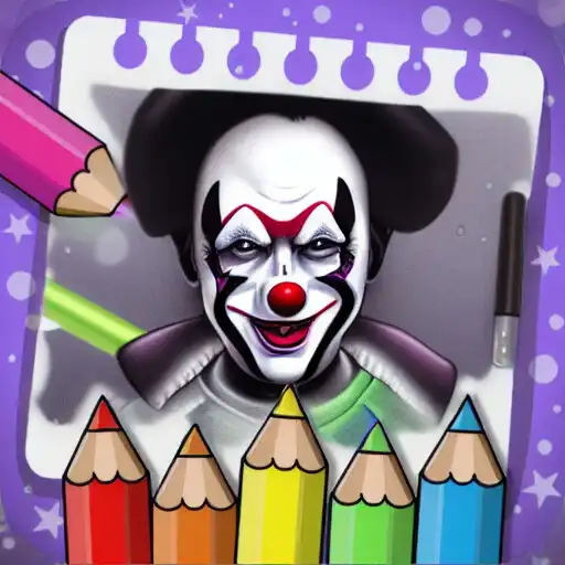 Play Creepy Clown Coloring Bk Scary APK