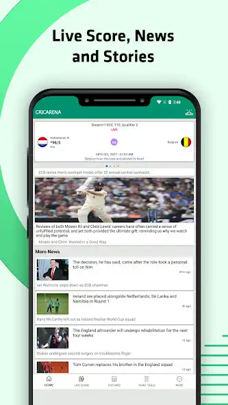 Play CricArena - Cricket Live Score,News  Analysis  and enjoy CricArena - Cricket Live Score,News  Analysis with UptoPlay