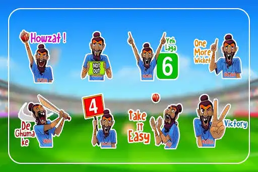 Play cricket stickers for wa  and enjoy cricket stickers for wa with UptoPlay