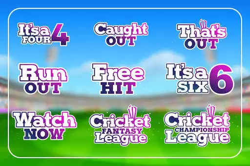 Play cricket stickers for wa as an online game cricket stickers for wa with UptoPlay