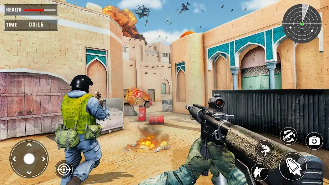 Play Critical Gun Strike War Games as an online game Critical Gun Strike War Games with UptoPlay