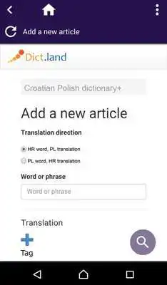 Play Croatian Polish dictionary