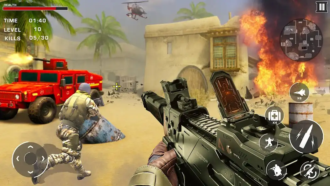 Play CS Warfare Heli Shooting Games as an online game CS Warfare Heli Shooting Games with UptoPlay