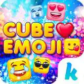 Free play online Cube Emoji for Kika Keyboard APK