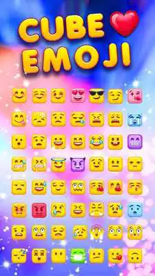 Play Cube Emoji for Kika Keyboard