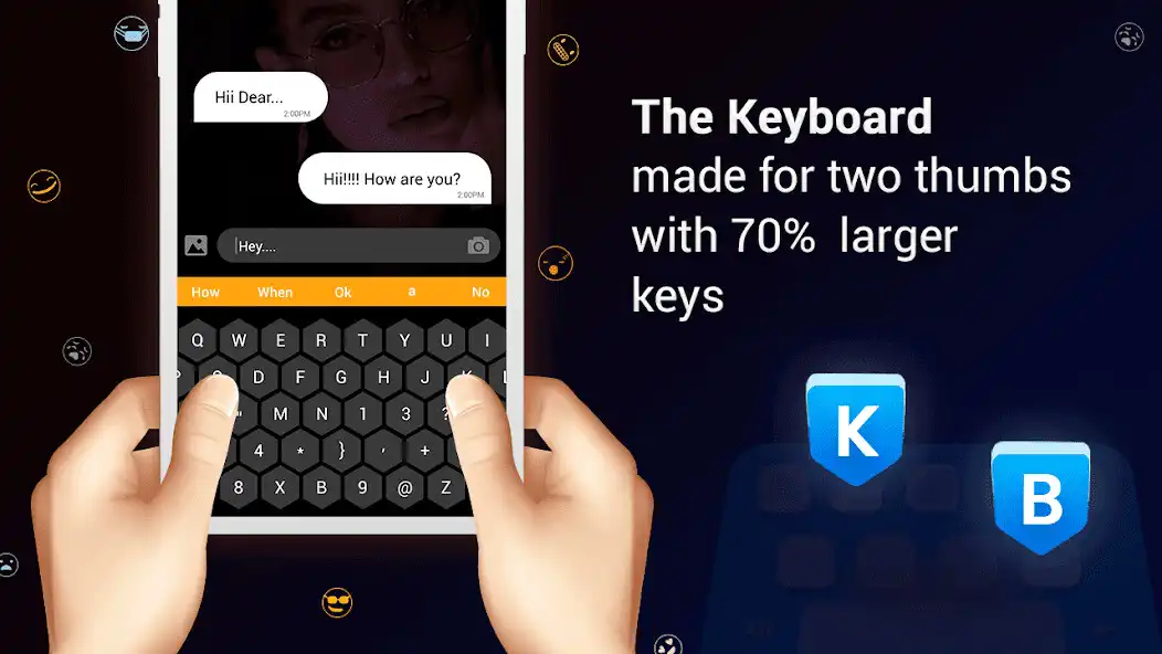 Play Custom keyboard for android Emoji keyboard themes as an online game Custom keyboard for android Emoji keyboard themes with UptoPlay