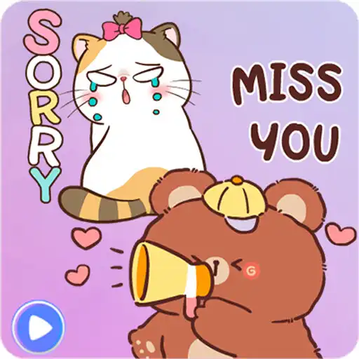 Play Cute Animation Animal Stickers APK