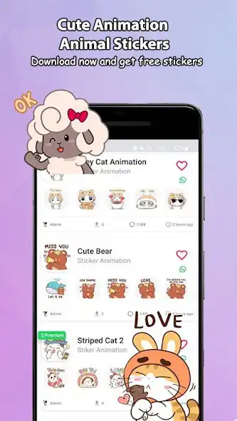 Play Cute Animation Animal Stickers  and enjoy Cute Animation Animal Stickers with UptoPlay