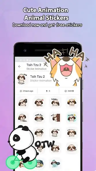 Play Cute Animation Animal Stickers as an online game Cute Animation Animal Stickers with UptoPlay