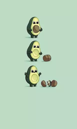 Play Cute Avocado Wallpaper as an online game Cute Avocado Wallpaper with UptoPlay