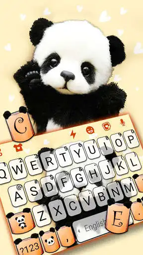 Play Cute Baby Panda 2 Keyboard Background as an online game Cute Baby Panda 2 Keyboard Background with UptoPlay