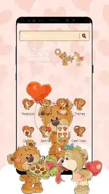 Play Cute Brown Bear Theme Kawaii Bear icons