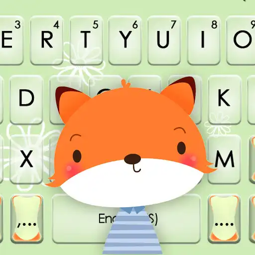 Play Cute Cartoon Fox Keyboard Theme APK