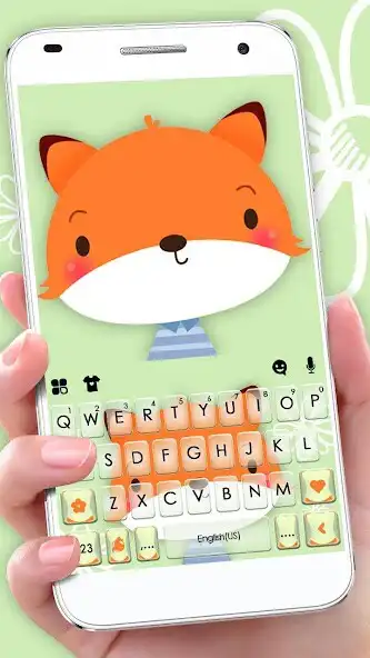 Play Cute Cartoon Fox Keyboard Theme  and enjoy Cute Cartoon Fox Keyboard Theme with UptoPlay