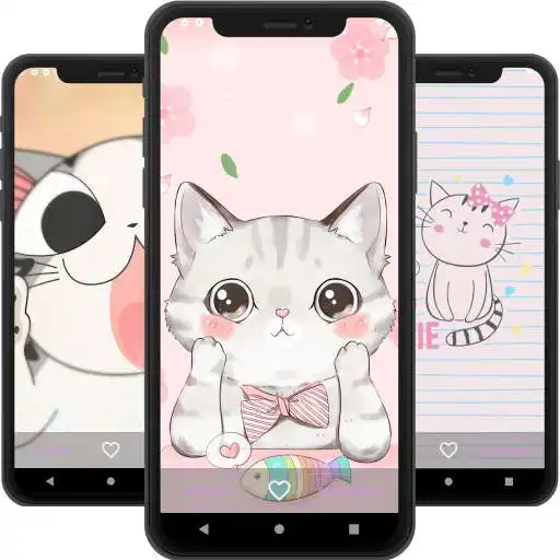 Play Cute Cat Cartoon Wallpaper - Cute Kitten APK