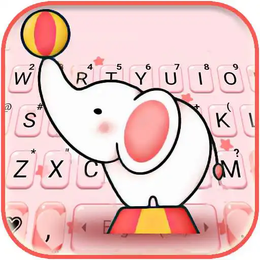 Play Cute Circus Elephant Keyboard Background APK