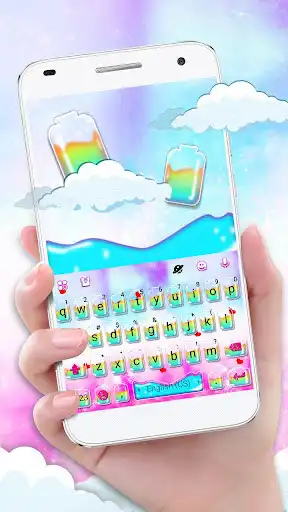 Play Cute Colorful Water Keyboard Theme  and enjoy Cute Colorful Water Keyboard Theme with UptoPlay