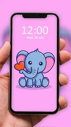 Play Cute Elephant Wallpaper as an online game Cute Elephant Wallpaper with UptoPlay