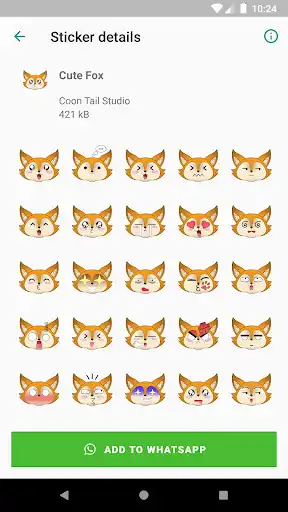 Play Cute Fox and Cat Stickers - WAStickerApps  and enjoy Cute Fox and Cat Stickers - WAStickerApps with UptoPlay