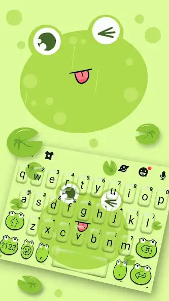 Play Cute Frog Tongue Keyboard Theme  and enjoy Cute Frog Tongue Keyboard Theme with UptoPlay