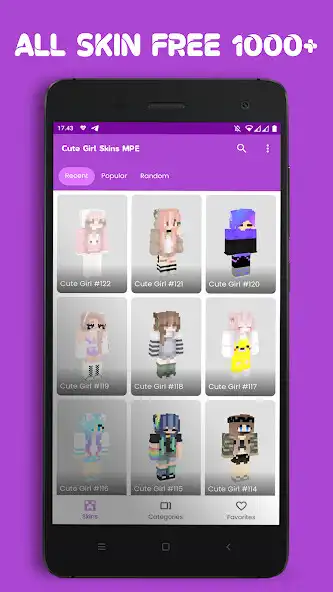 Play Cute Girl Skins Minecraft PE  and enjoy Cute Girl Skins Minecraft PE with UptoPlay