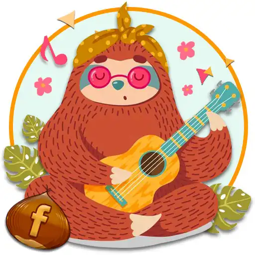 Play Cute Guitar Sloth Themes HD Wallpapers 3D icons APK