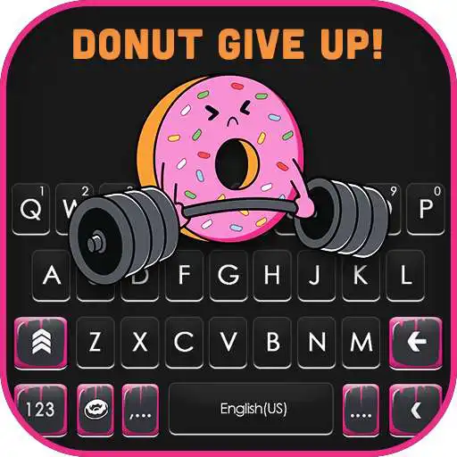 Play Cute Gym Donut Keyboard Background APK