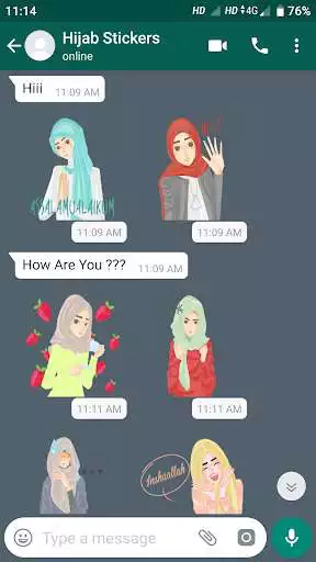 Play APK Cute Hijab Muslimah Stickers - WAStickerApps  and enjoy Cute Hijab Muslimah Stickers - WAStickerApps with UptoPlay com.toptrendyapps.lovesticker