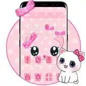 Free play online Cute Kawaii Pink Cat Theme APK