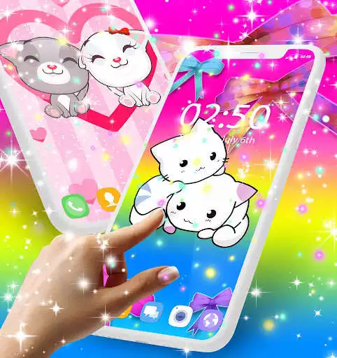 Play APK Cute Kitty Live Wallpaper  and enjoy Cute Kitty Live Wallpaper with UptoPlay com.godsgiftsph.cutekittylivewallpaper