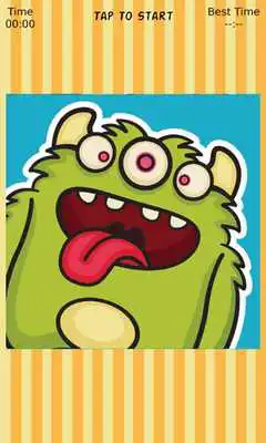 Play Cute Monster Sliding Puzzle