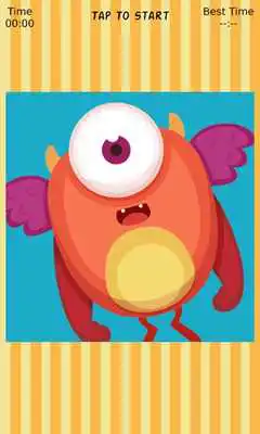 Play Cute Monster Sliding Puzzle