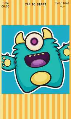 Play Cute Monster Sliding Puzzle