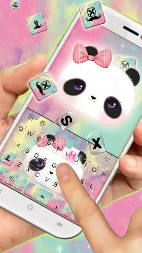 Play Cuteness Panda Keyboard - lovely theme as an online game Cuteness Panda Keyboard - lovely theme with UptoPlay