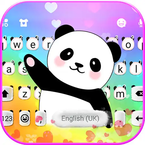 Play Cute Panda Coming Keyboard Theme APK